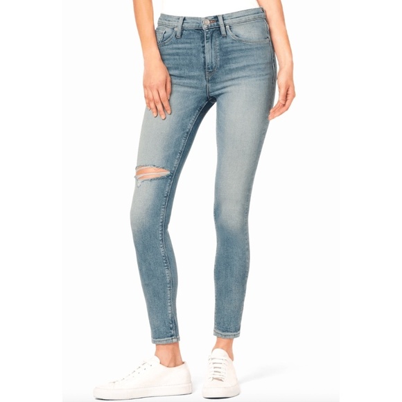 HUDSON Women's Light Washed Barbara High Rise Super Skinny Ankle Jeans Size 27 - Picture 1 of 11
